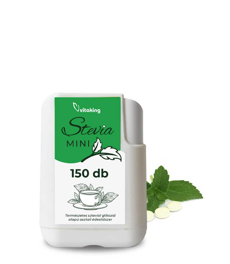 Vitaking Stevia Tabletta (150 db) akciós termékkép 1