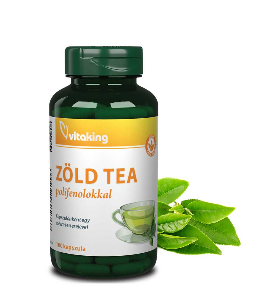 Vitaking Zöld Tea (100) Caps. akciós termékkép 1