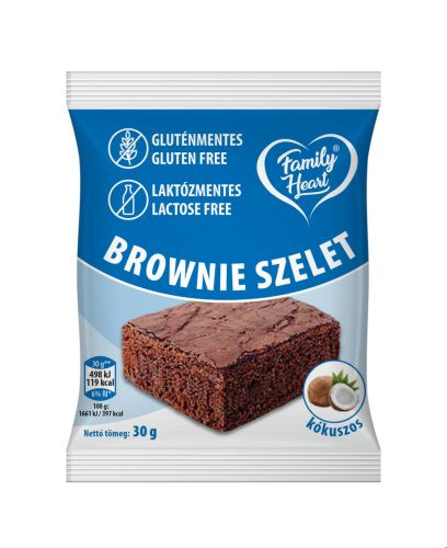 FAMILY HEART BROWNIE SZELET KÓKUSZOS