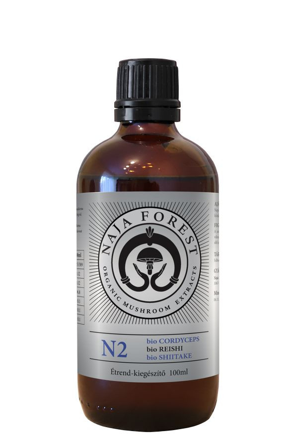 Naja forest N2 bio cordyceps, bio reishi, bio shiitake étrendkiegészítő 100 ml akciós termékkép 1