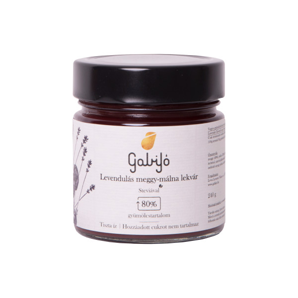 Gabijó Lekvár Leven.Meggy-Málna Hcm 240 g