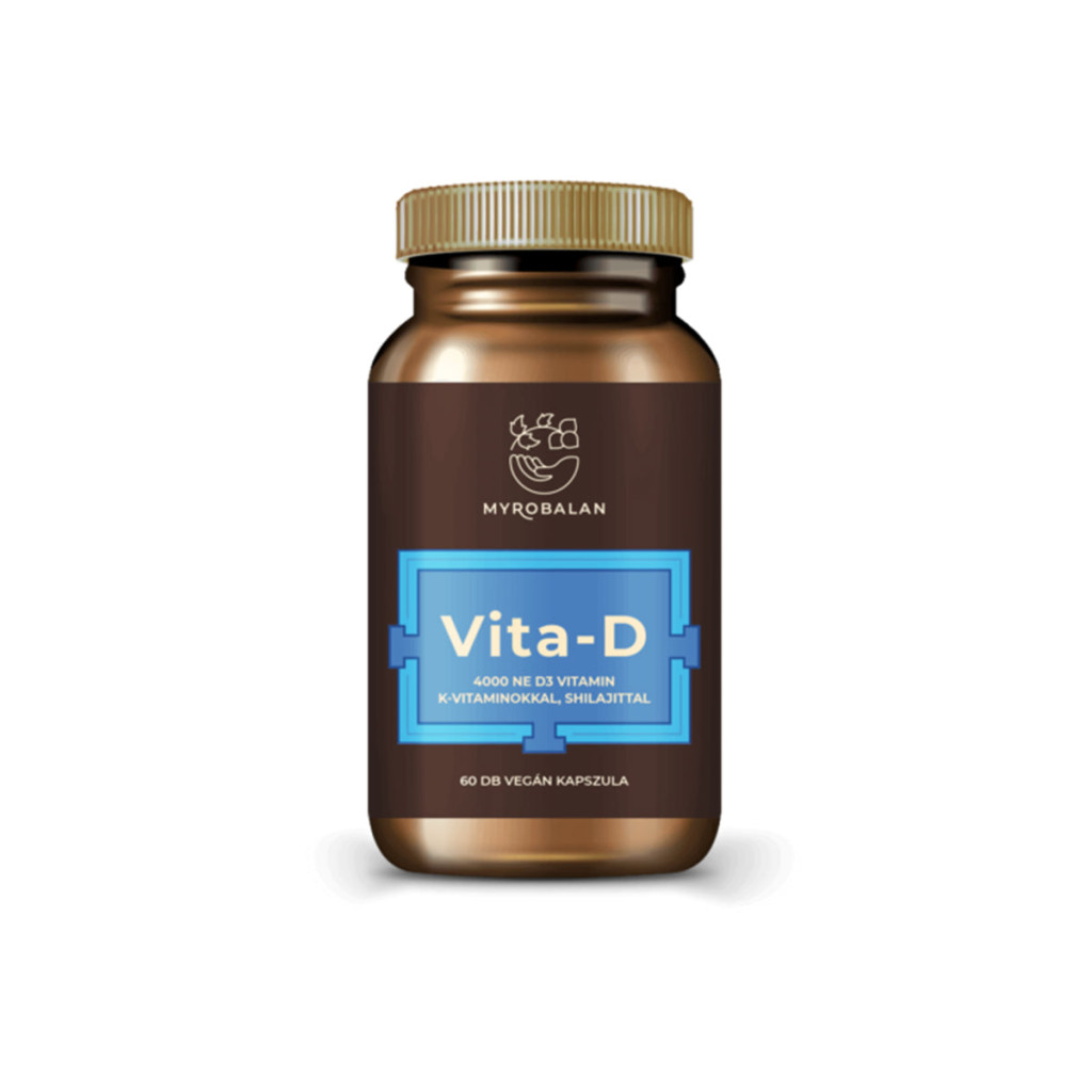 Myrobalan Vita-D D3 vitamin+K1+K2+Shilajit 60 db