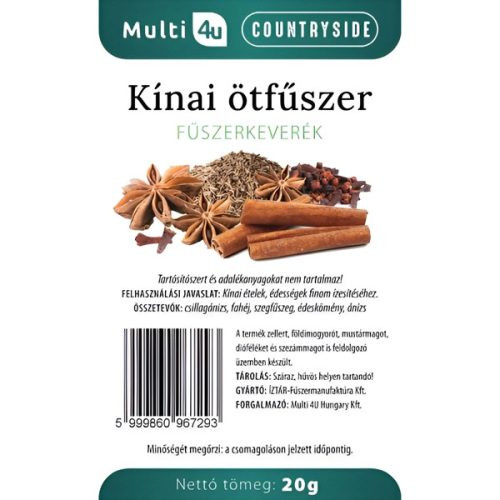 Multi 4u countryside kínai ötfűszerkeverék 20 g akciós termékkép 1