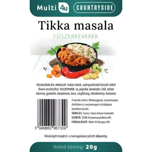 Multi 4u countryside tikka masala fűszerkeverék 20 g akciós termékkép 1