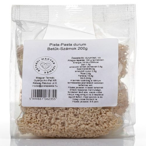 Pista Pasta durum betűtészta 200 g