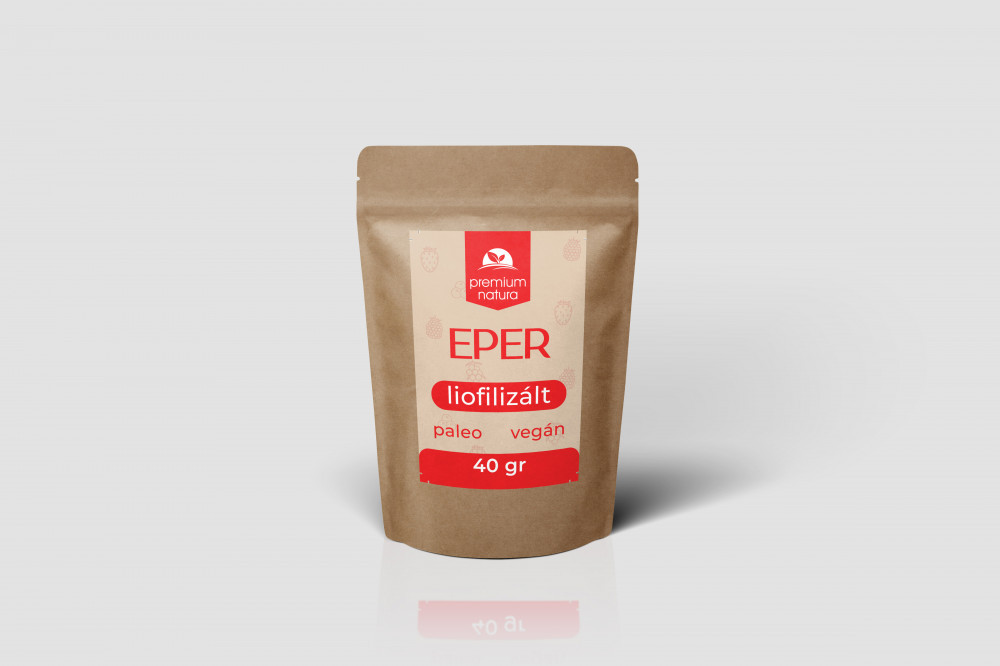 Premium Natura liofilizált eper 40 g