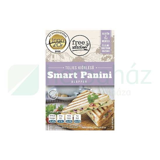 Gluténmentes Free Selection Teljes Kiőrlésű Panini Lisztkeverék 140G akciós termékkép 1