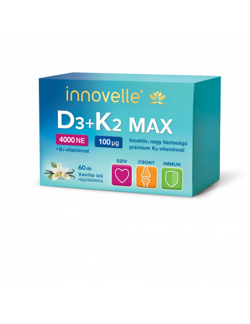INNOVELLE D3+K2 4000NE RÁGÓTABLETTA 30 db akciós termékkép 1