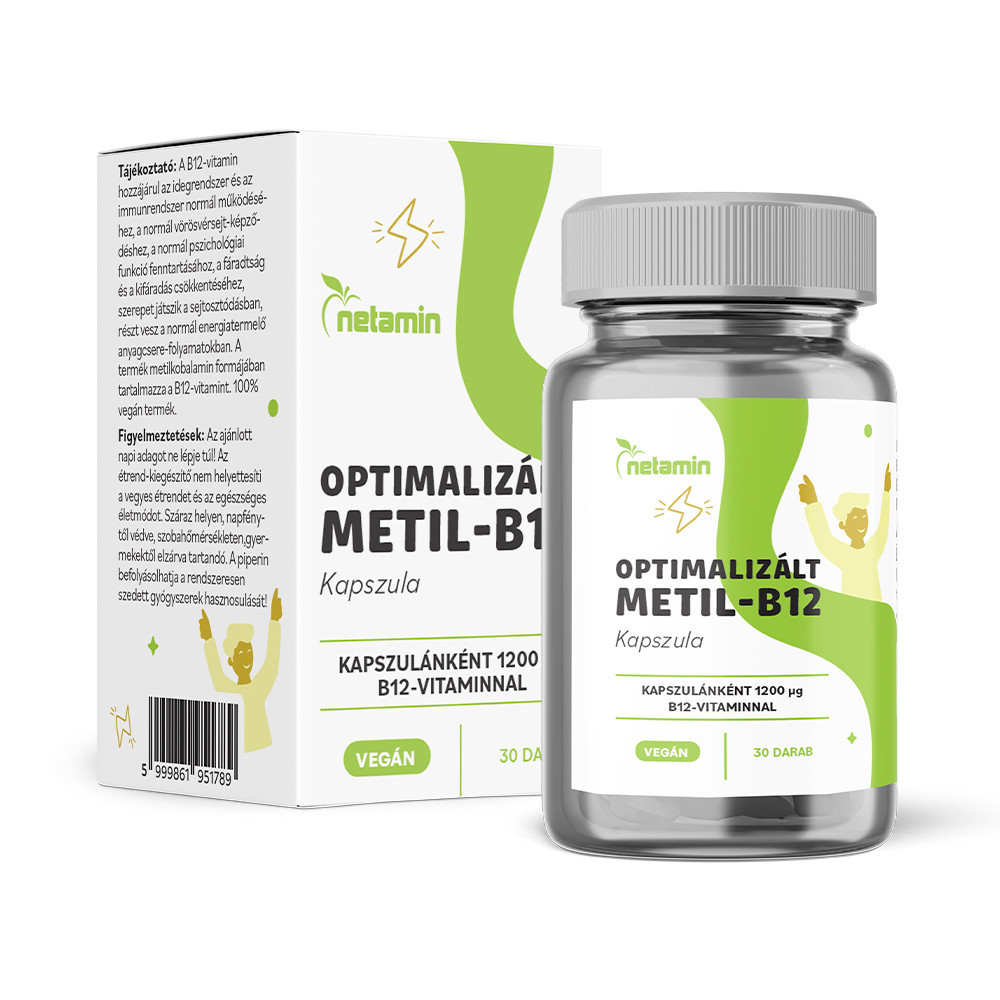 Netamin Optimalizált Metil-B12 kapszula 30x akciós termékkép 1