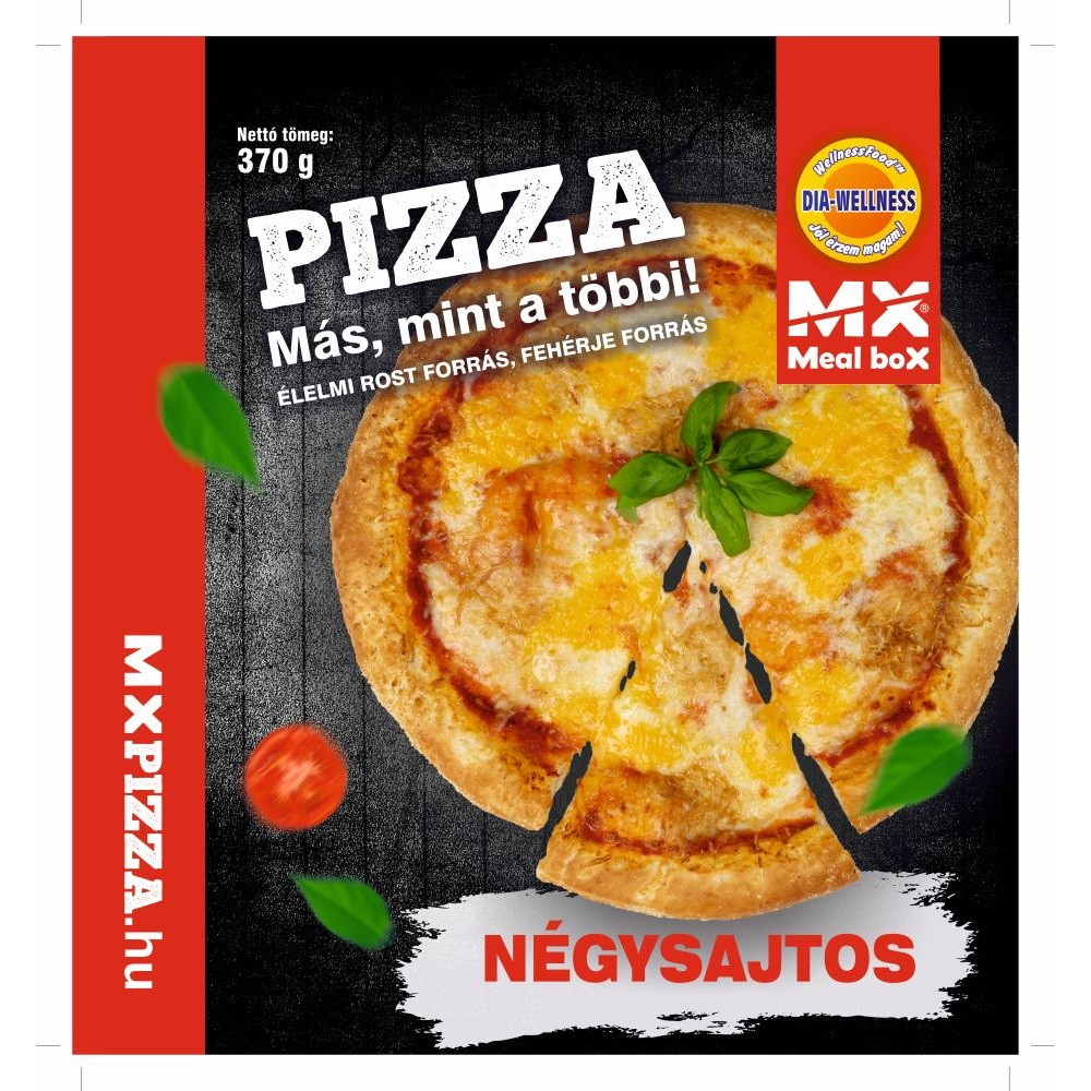 Dia-wellness fagyasztott pizza négysajtos 370 g