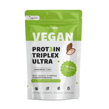 Netamin vegan prot3in triplex ultra fehérjepor csokoládé 450 g