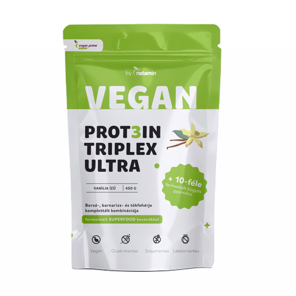 Netamin vegan prot3in triplex ultra fehérjepor kókusz 450 g