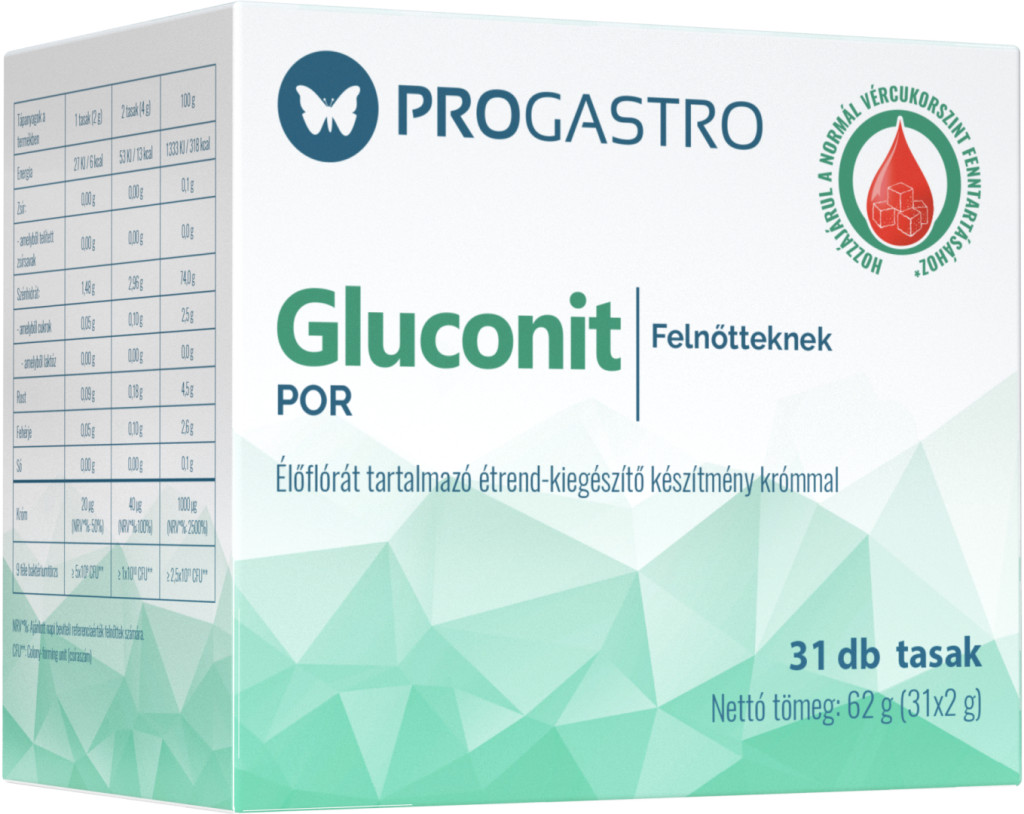 PROGASTRO GLUCONIT POR FELNŐTTEKNEK 31DB