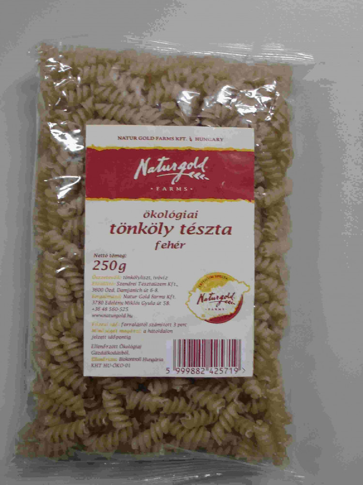 Naturgold Bio Tönköly Tészta Orsó 250 g