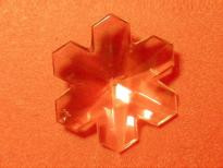 Feng Shui szivárványkristály kis hópihe - 30 mm Pozitív energiát, csí-t áramoltatat.