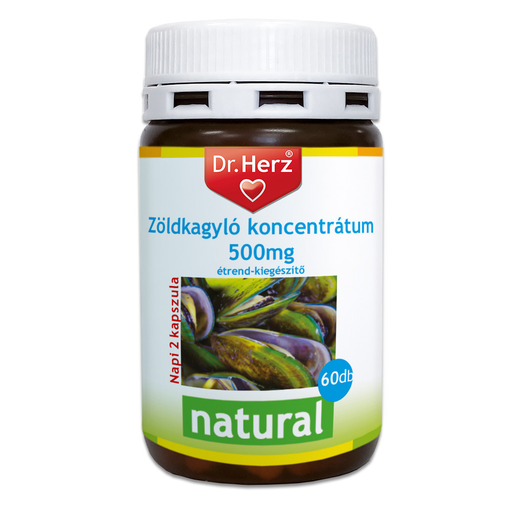 Dr.herz zöldkagyló kivonat 500mg kapszula 60 db