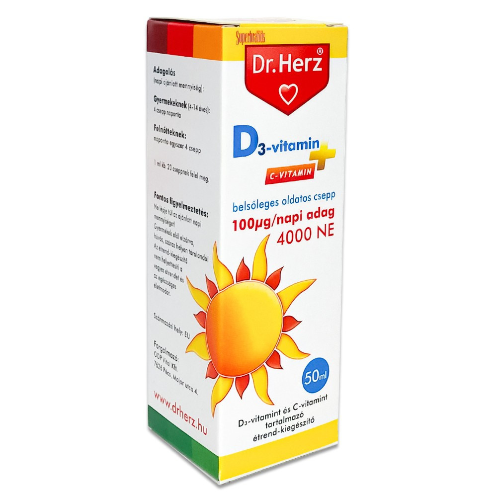 Dr.herz d-vitamin csepp 50 ml akciós termékkép 1