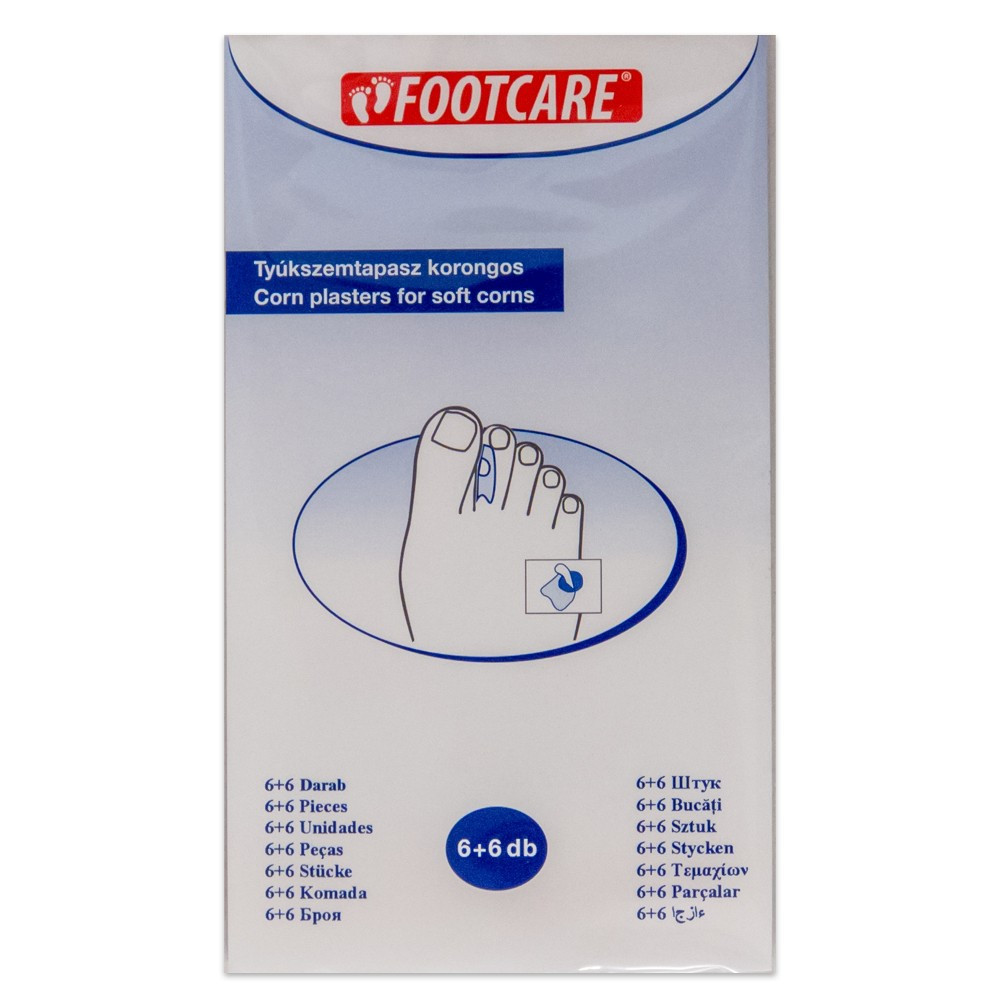 Footcare tyúkszemtapasz korongos 6+6 db