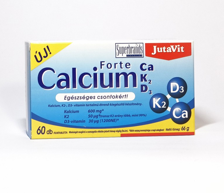 Jutavit calcium forte ca+k2+d3 30 db