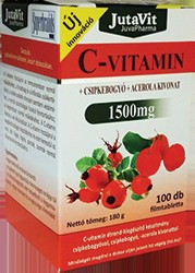 Jutavit c-vitamin 1500 mg+d3+cink+csipkebogyó+acerola kivonattal 100 db