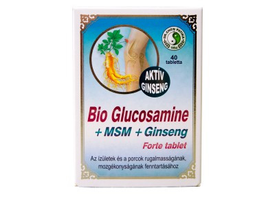 Dr.chen bio glucosamine+msm+ginseng forte tabletta 40 db