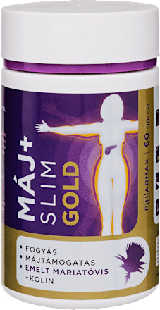 Pharmax Máj+Slim Gold Étrend-Kiegészítő Kapszula 60Db akciós termékkép 1