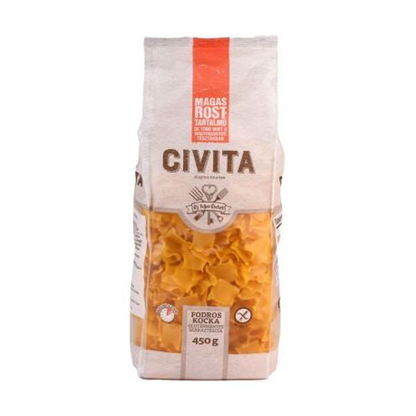 Civita fodros kocka magas rostos tészta 450 g