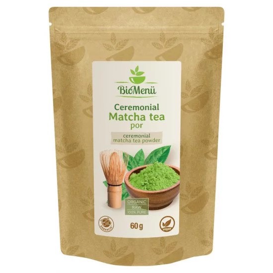 BioMenü BIO MATCHA TEA CEREMONIAL por 60 g akciós termékkép 1