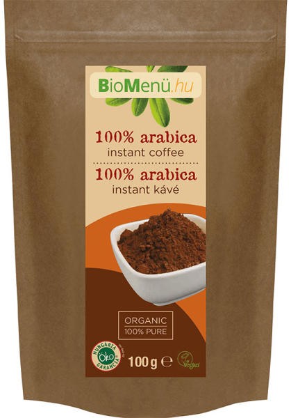Bio menü bio 100% arabica instant kávé 100 g