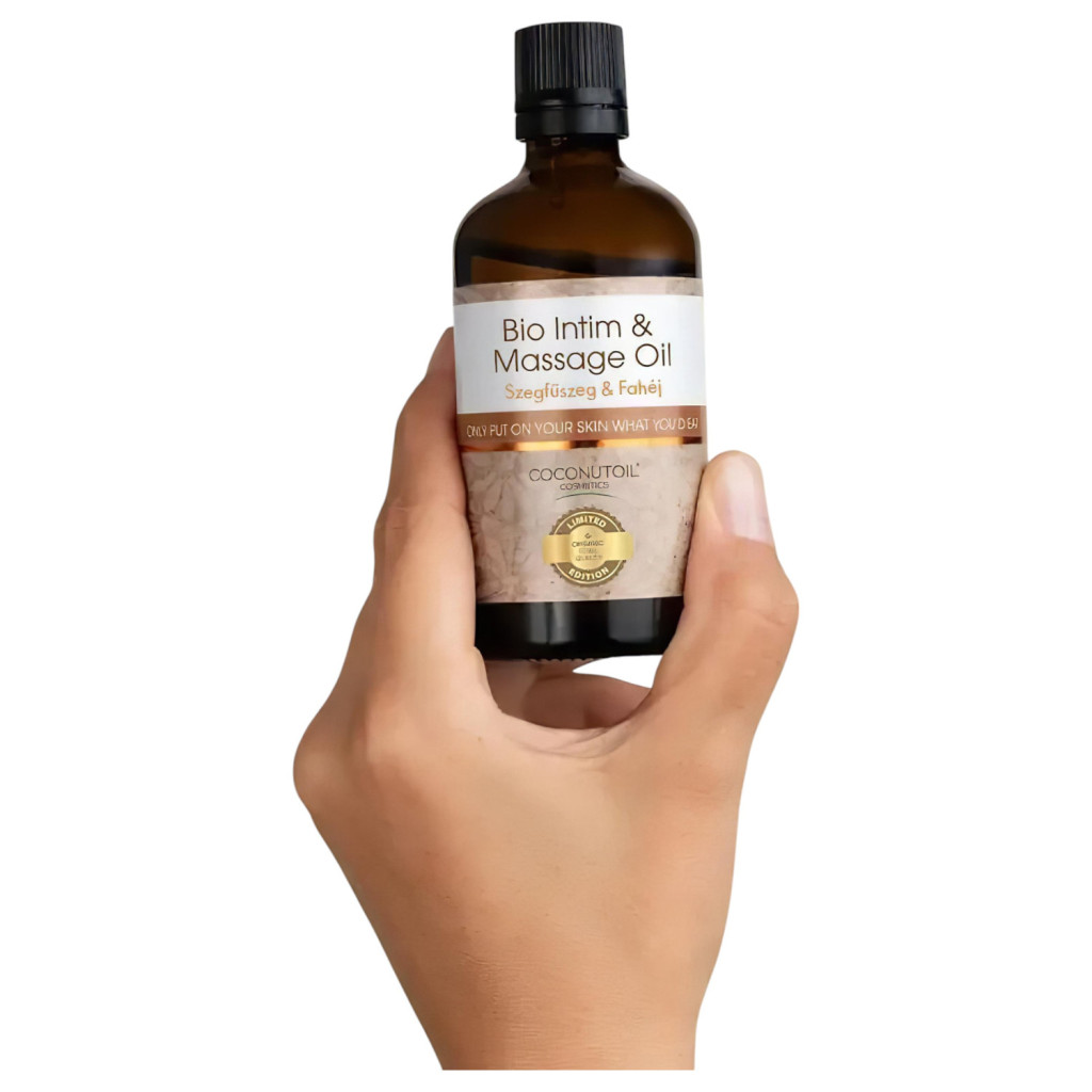 Coconutoil - Bio Intim &amp; Masszázsolaj - szegfűszeg-fahéj (80ml) akciós termékkép 1