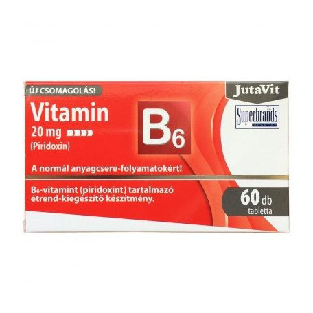 Jutavit vitamin B6 20 mg (Piridoxin) 60 db akciós termékkép 1