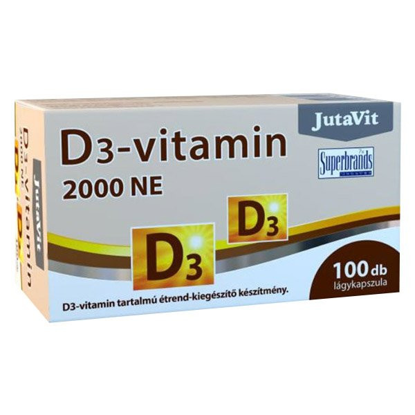 Jutavit d3 vitamin 2000 NE lágykapszula 100 db akciós termékkép 1