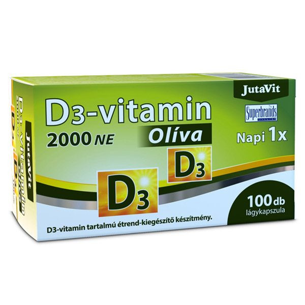 JUTAVIT D3-VITAMIN 2000NE OLIVA LÁGYKAPS