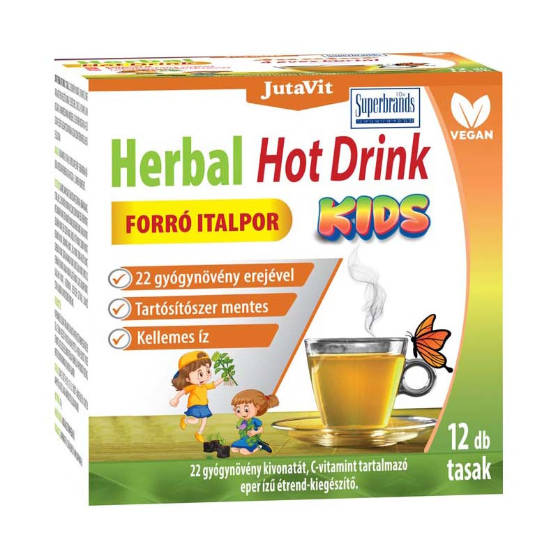 JUTAVIT HERBAL HOT DRINK KIDS 12 db akciós termékkép 1