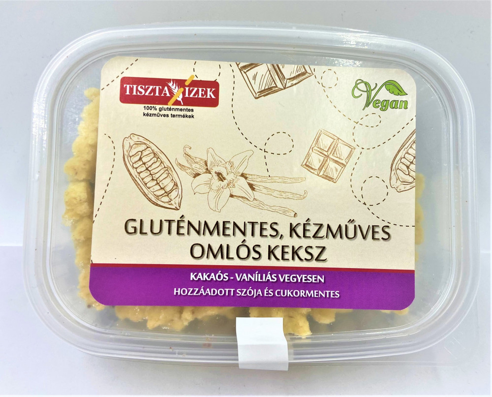 TISZTA ÍZEK KAKAÓ-VANÍLIA KEKSZ GM. 180 g akciós termékkép 1