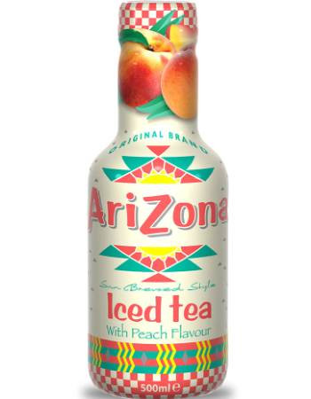 Arizona szénsavmentes üdítő barack izű fekete tea 450ml