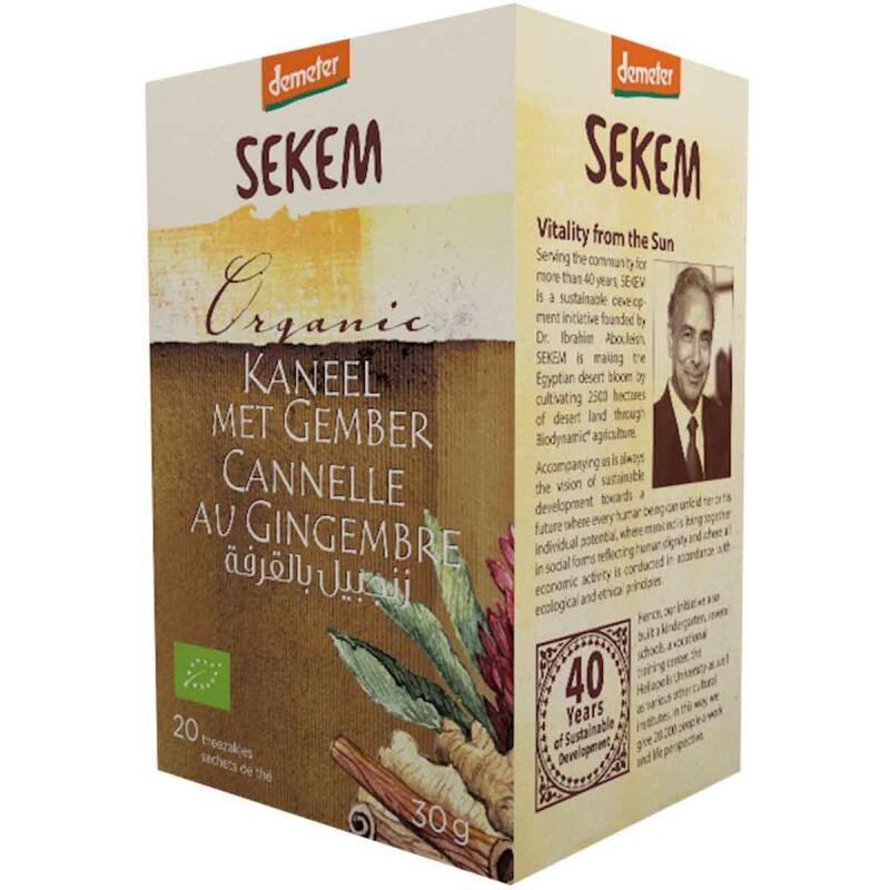 SEKEM DEMETER TEA FAHÉJ-GYÖMBÉR 20FILTER akciós termékkép 1