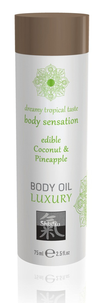 Shiatsu Luxury - ehető masszázsolaj - kókusz-ananász (75 ml)