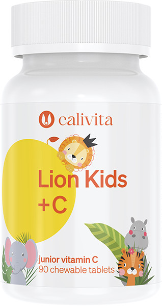 CaliVita Lion Kids C rágótabletta C-vitamin gyerekeknek 90db