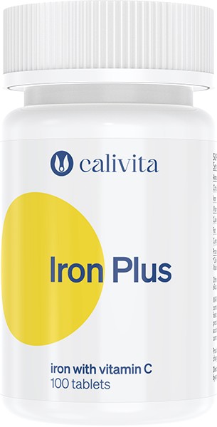 CaliVita Iron Plus tabletta Vas C-vitaminnal 100db