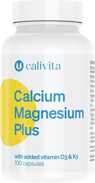 CaliVita Calcium Magnesium PLUS kapszula Kalcium, magnézium + D3- és K2-vitamin 100db