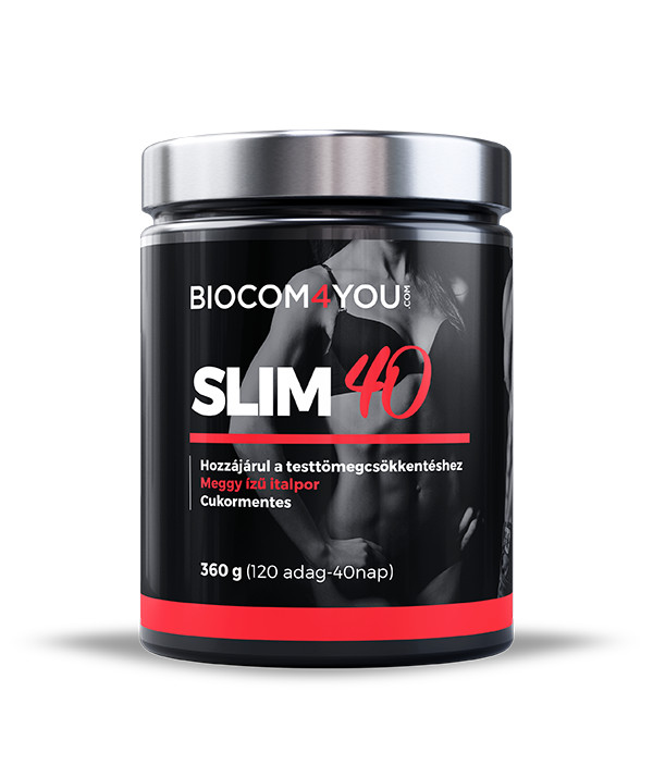 Biocom Slim 40 Meggy ízű italpor