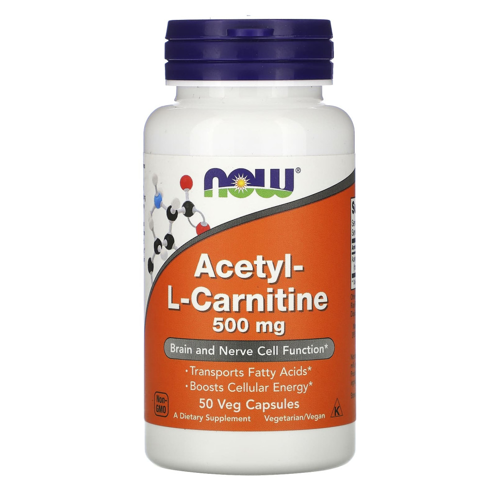 Now Acetyl L- Carnitine 500 mg 50 db