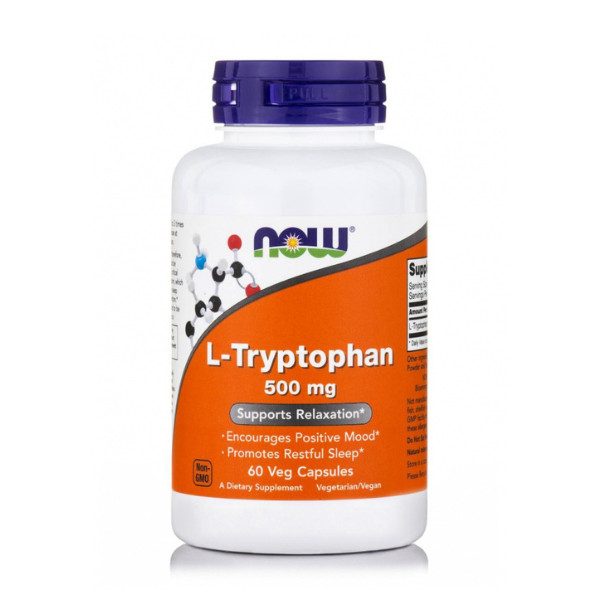 Now Ltryptophan 500 mg 60 db