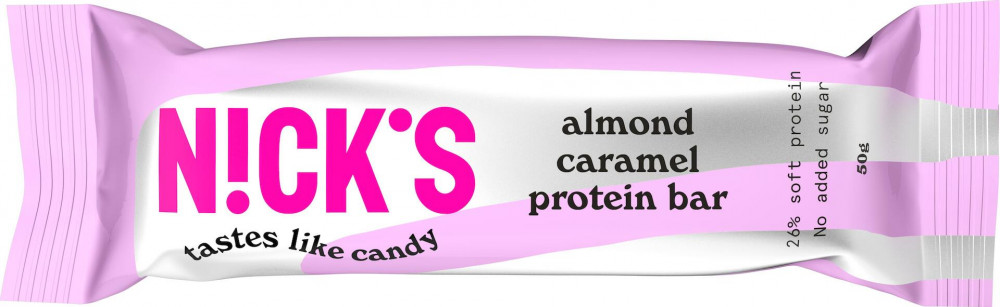 Nicks protein szelet almond caramel 50 g akciós termékkép 1