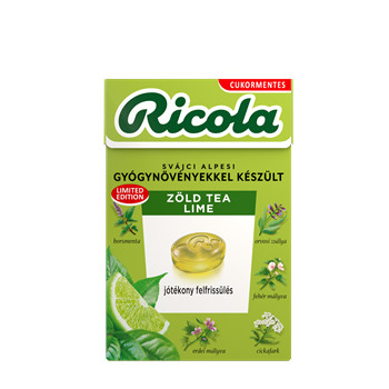 RICOLA CUKORKA ZÖLD TEA LIME CM 40G akciós termékkép 1