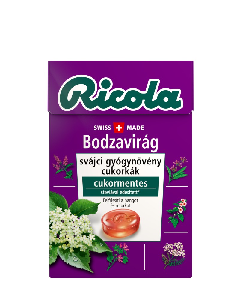 Ricola cukorka bodzavirág 40 g