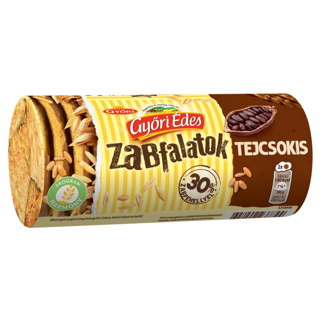 Győri Édes zabfalatok csokis 215 g akciós termékkép 1