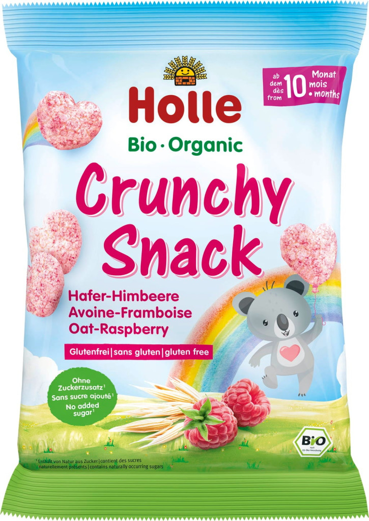 Holle Bio Zab-málna babasnack 10 hó+ 30g GM