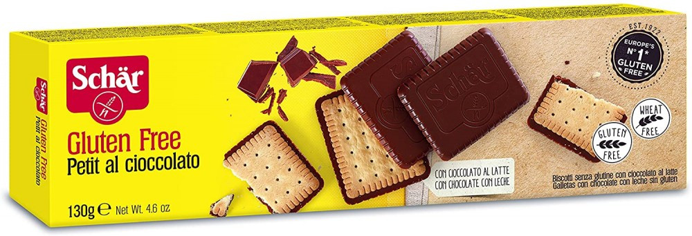 Schar gluténmentes keksz petit chocolate 130 g